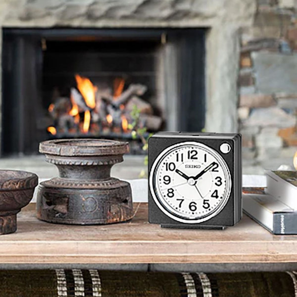 Seiko Analog Quartz Tabletop Clock with Alarm Wayfair